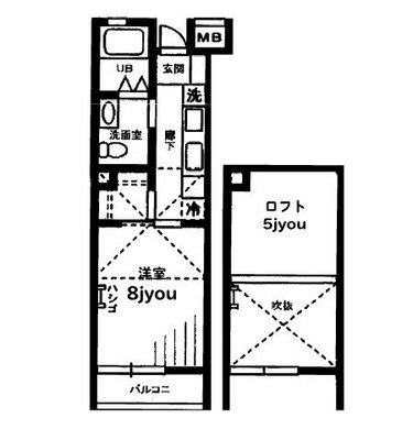 東京都練馬区旭丘1丁目 賃貸マンション 1K