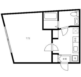 東京都北区滝野川６丁目 賃貸マンション 1K