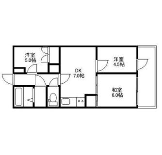 東京都豊島区北大塚２丁目 賃貸マンション 3DK